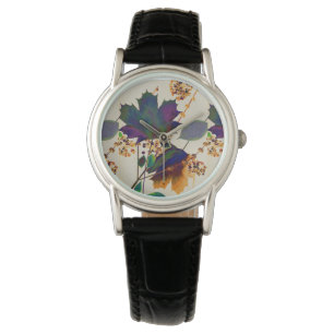 Najaarsbladeren in Royal Colors Horloge