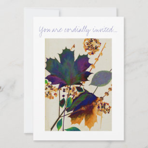 Najaarsbladeren in Royal Colors Kaart