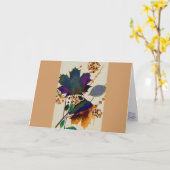 Najaarsbladeren in Royal Colors Kaart (Gele Bloem)