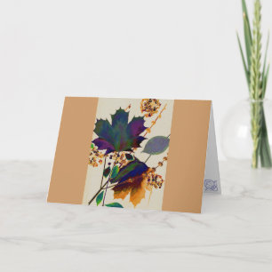 Najaarsbladeren in Royal Colors Kaart