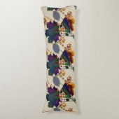 Najaarsbladeren in Royal Colors Lichaamskussen (Voorkant Verticaal)