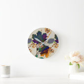 Najaarsbladeren in Royal Colors Ronde Klok (Huis)