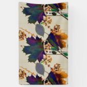 Najaarsbladeren in Royal Colors Spandoek (Verticaal)