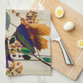 Najaarsbladeren in Royal Colors Theedoek (Quarter Fold)