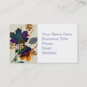 Najaarsbladeren in Royal Colors Visitekaartje (Voorkant)