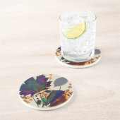 Najaarsbladeren in Royal Colors Zandsteen Onderzetter (Zijkant)