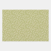 Najaarsbladeren in roze en groen inpakpapier vel (Voorkant 2)