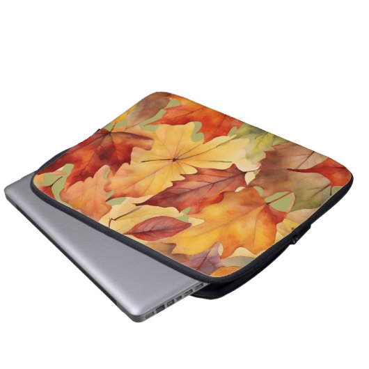 Najaarsbladeren Laptop Sleeve (Voorkant onderkant)
