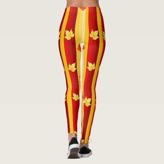 Najaarsbladeren leggings (Achterkant)