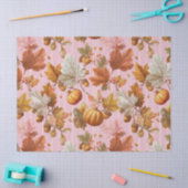 Najaarsbladeren & pompoenen Naadloos patroon Tissuepapier (Craft)