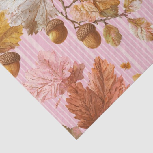 Najaarsbladeren & pompoenen Naadloos patroon Tissuepapier (Detail)