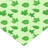 Najaarsbladeren - smaragdgroen en kalkgroen korte tafelloper (Hoek)