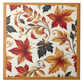 Najaarsbladeren Tegeltje