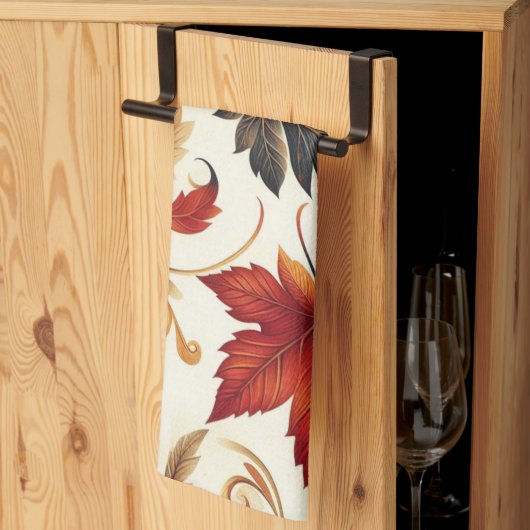 Najaarsbladeren Theedoek (Derde Gevouwen)