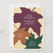 Najaarsbladeren trouwuitnodiging - gemengd kaart (Voorkant)