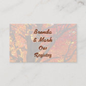 Najaarsbladeren van de Kaart van de Oranje en gele (Voorkant)