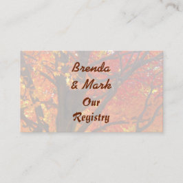 Najaarsbladeren van de Kaart van de Oranje en gele