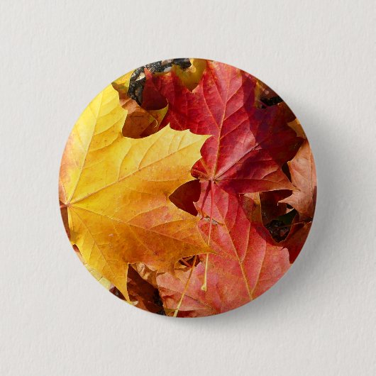 Najaarsbladeren - Verbluffend! Ronde Button 5,7 Cm (Voorkant)