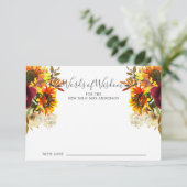 Najaarsbloem Zonnebloemen Wisdom Card Kaart (Staand voorkant)