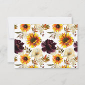 Najaarsbloem Zonnebloemen Wisdom Card Kaart (Achterkant)