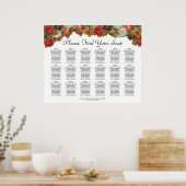 Najaarsbloemen 18 Tafel - bruiloft Poster (Keuken)