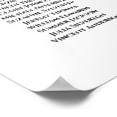 Najaarsbloemen 18 Tafel - bruiloft Poster (Hoek)