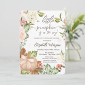 Najaarsbloemen Baby shower Kaart (Staand voorkant)