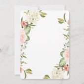 Najaarsbloemen Baby shower Kaart (Achterkant)