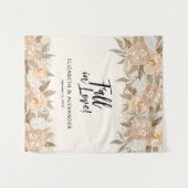 Najaarsbloemen bruiloft wandkleed (Voorkant (horizontaal))