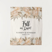 Najaarsbloemen bruiloft wandkleed (Voorkant)