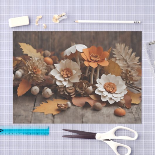  najaarsbloemenontkoppeling tissuepapier (Craft)