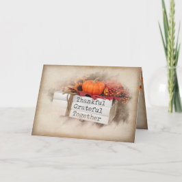 Najaarsboeken van de Thanksgiving Kaart