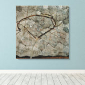 Najaarsbomen in de beweging van Egon Schiele Canvas Afdruk (Insitu (Houten vloer))