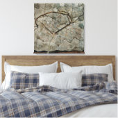 Najaarsbomen in de beweging van Egon Schiele Canvas Afdruk (Insitu (Slaapkamer))