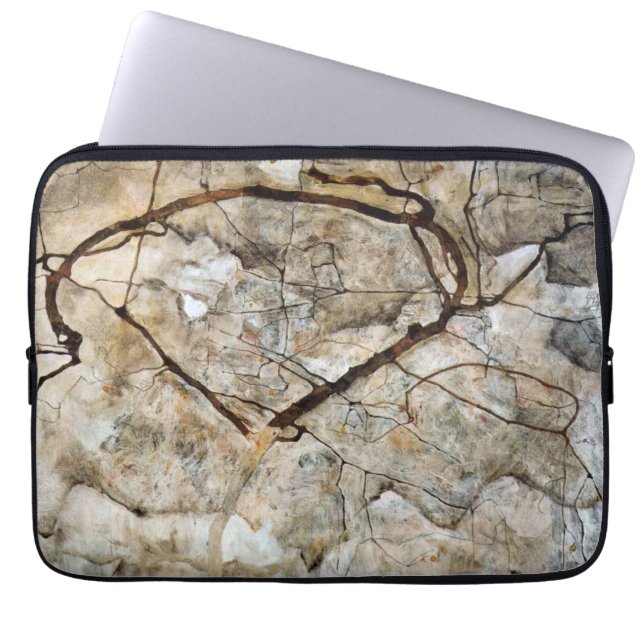 Najaarsbomen in de beweging van Egon Schiele Laptop Sleeve (Voorkant)