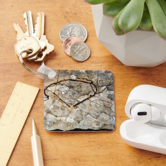 Najaarsbomen in de beweging van Egon Schiele Sleutelhanger (Bureau)