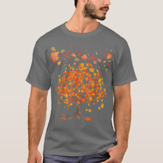 Najaarsbomen verlaten Natuur Forest Herfst65 T-shirt