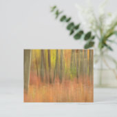 Najaarsbossen abstract briefkaart (Staand voorkant)