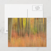 Najaarsbossen abstract briefkaart (Voorkant / Achterkant)