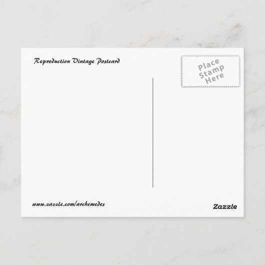  najaarscène briefkaart (Achterkant)