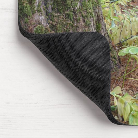 Najaarscène in een botanische tuin. muismat (Hoek)