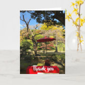 Najaarscène in Japanse tuin Kaart (Gele Bloem)