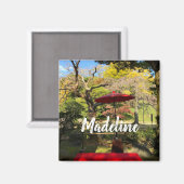 Najaarscène in Japanse tuin Magneet (Voorkant / Achterkant)