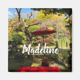 Najaarscène in Japanse tuin Magneet