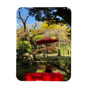 Najaarscène in Japanse tuin Magneet