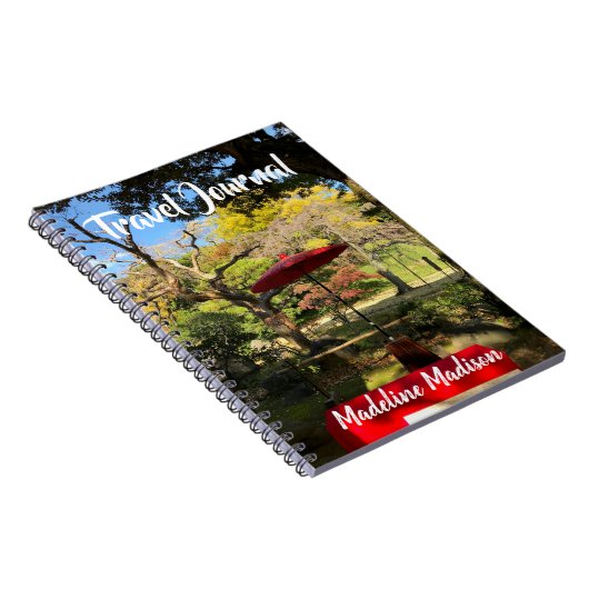 Najaarscène in Japanse tuin Notitieboek (Rechterzijde)