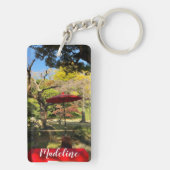 Najaarscène in Japanse tuin Sleutelhanger (achterkant)