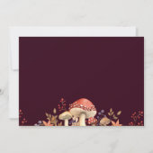 Najaarschampignons, Planten en bladeren, gevlekt Kaart (Achterkant)