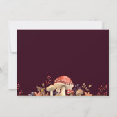 Najaarschampignons, Planten en bladeren, gevlekt Save The Date (Achterkant)