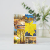 Najaarscollage Briefkaart (Staand voorkant)